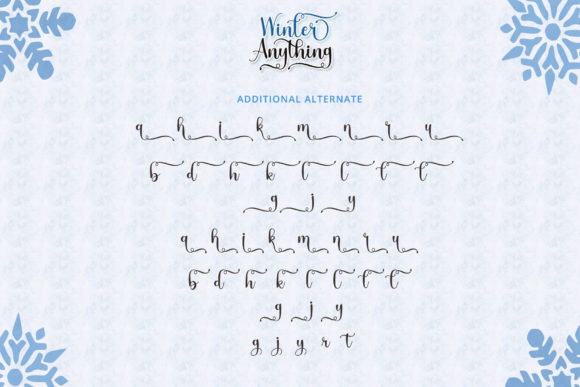 Winter Anything Font Poster 12