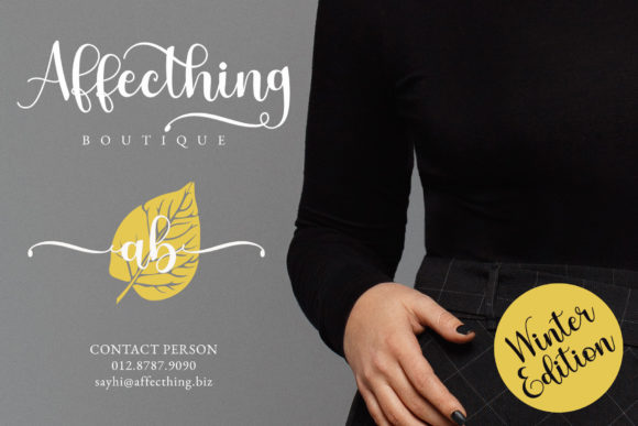 Winter Anything Font Poster 6