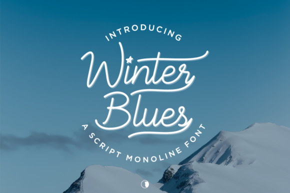 Winter Blues Font Poster 1