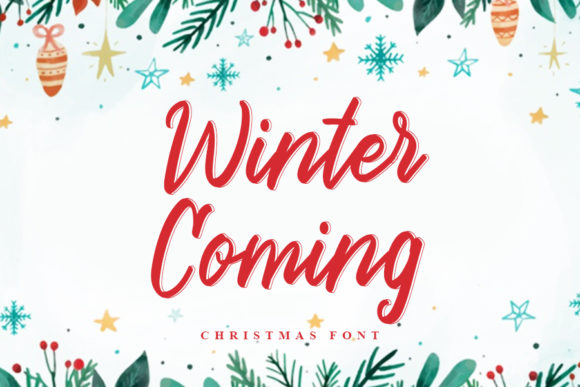 Winter Coming Font Poster 1