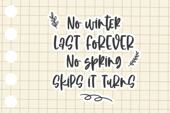 Winter End Font Poster 2
