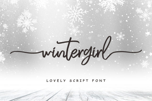 Winter Girl Font Poster 1