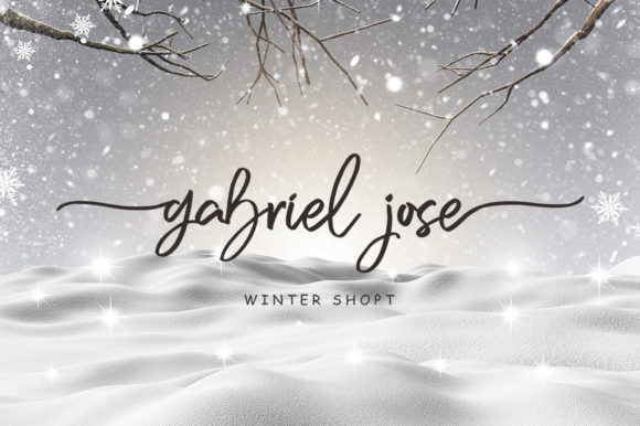 Winter Girl Font Poster 2