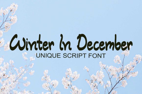 Winter in December Font Poster 1