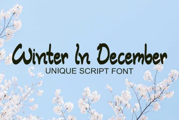 Winter in December Font Winter in December Font Poster 1