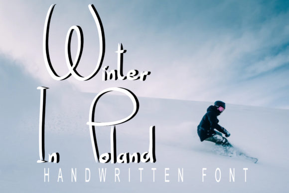 Winter in Poland Font Poster 1
