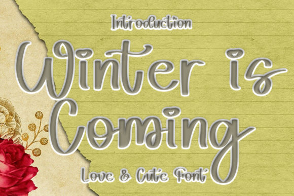 Winter is Coming Font Poster 1