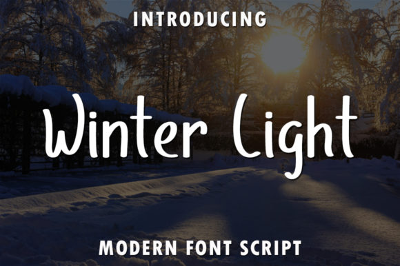 Winter Light Font Poster 1