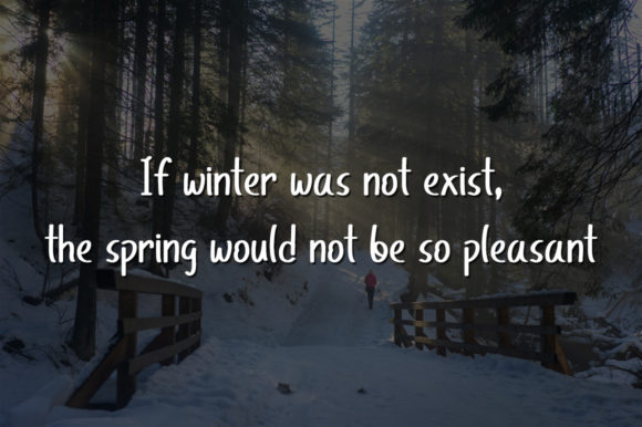 Winter Light Font Poster 3