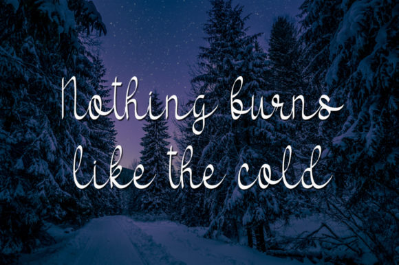 Winter Magic Font Poster 2