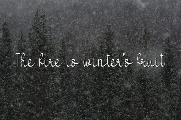 Winter Magic Font Poster 3