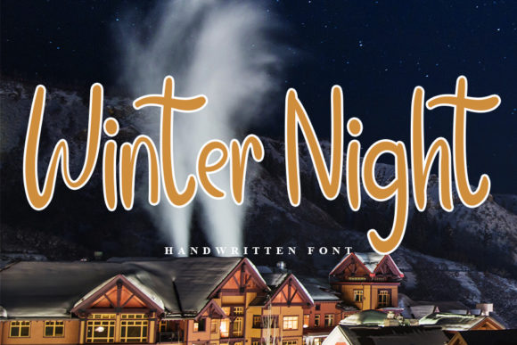 Winter Night Font Poster 1