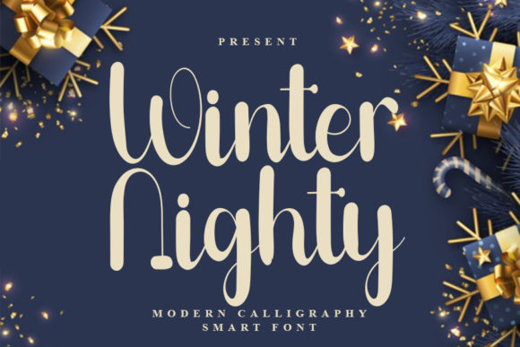 Winter Nighty Font Poster 1