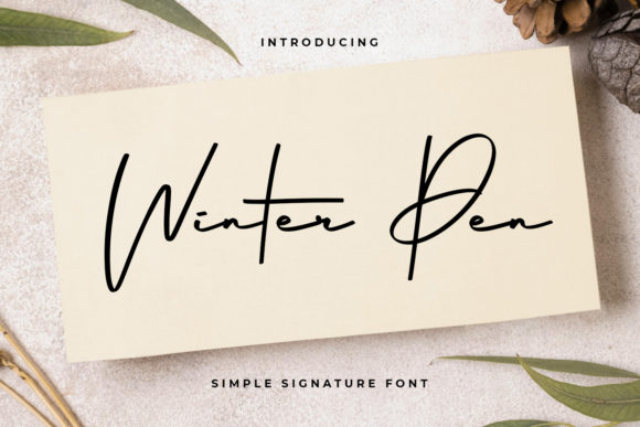 Winter Pen Font Poster 1