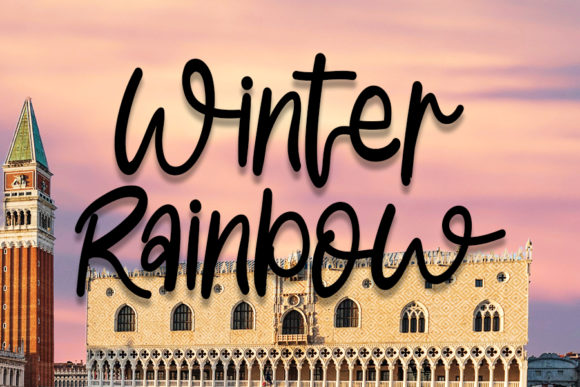 Winter Rainbow Font