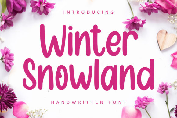 Winter Snowland Font Poster 1