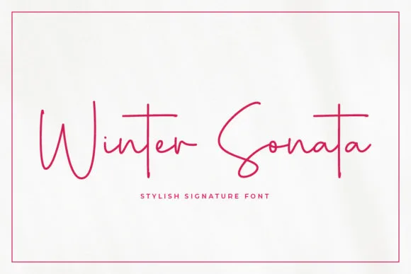 Winter Sonata Font Winter Sonata Font Poster 1