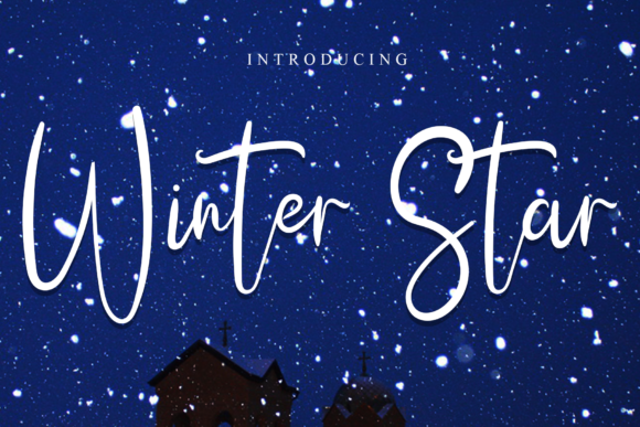 Winter Star Font Poster 1