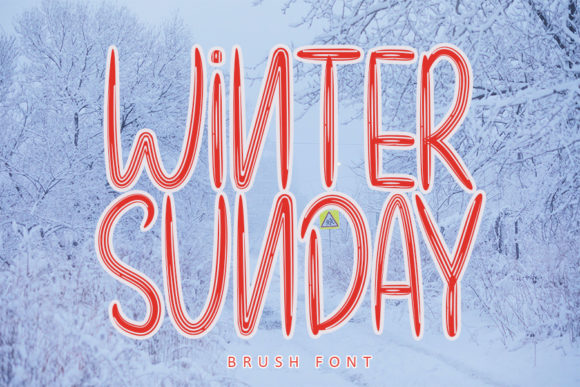 Winter Sunday Font Poster 1