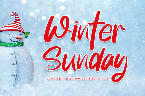Winter Sunday Font Poster 1