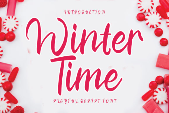 Winter Time Font Poster 1