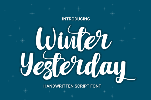 Winter Yesterday Font Poster 1