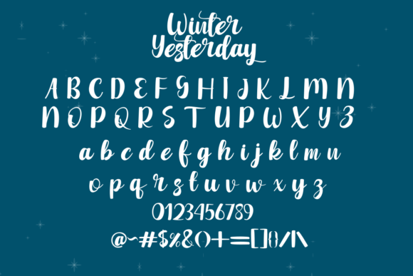 Winter Yesterday Font Poster 8