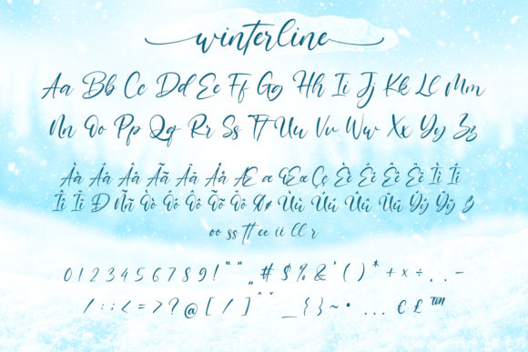 Winterline Font Poster 6