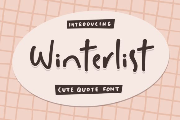 Winterlist Font Poster 1
