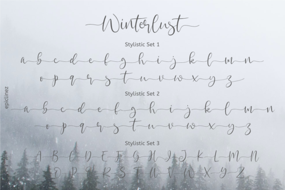 Winterlust Font Poster 10