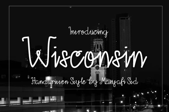 Wisconsin Font Poster 1