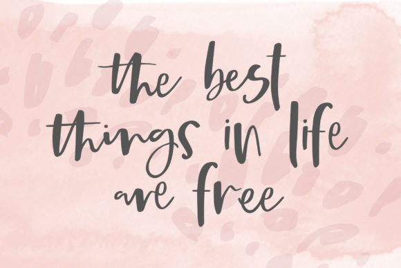 Wish List Font Poster 2