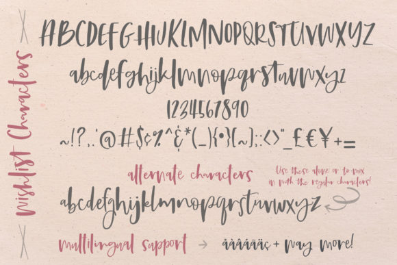 Wish List Font Poster 11