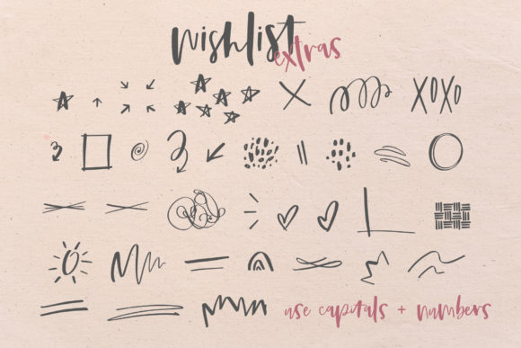Wish List Font Poster 12