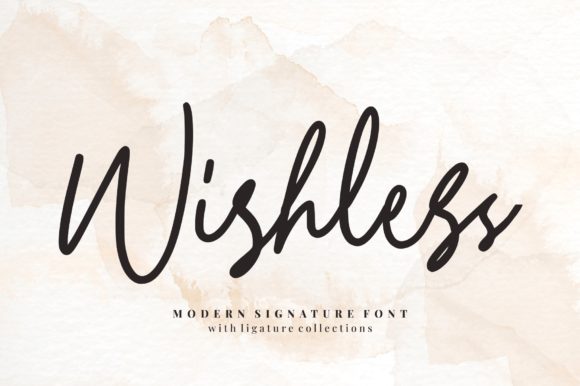 Wishless Font Poster 1