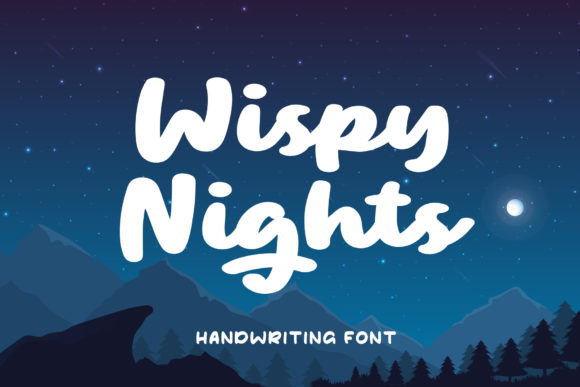 Wispy Night Font Poster 1
