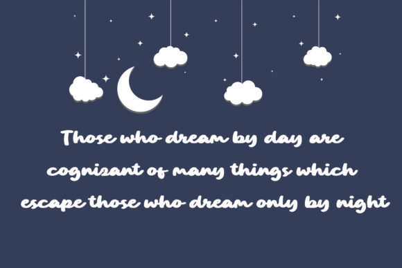 Wispy Night Font Poster 2