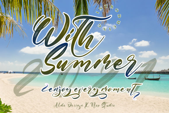 With Summer Font Poster 1