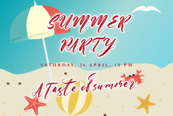 With Summer Font Poster 4