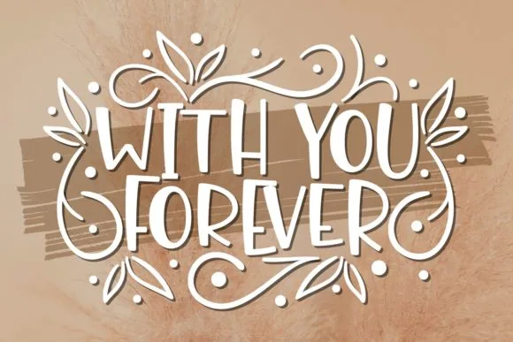With You Forever Font With You Forever Font Poster 1