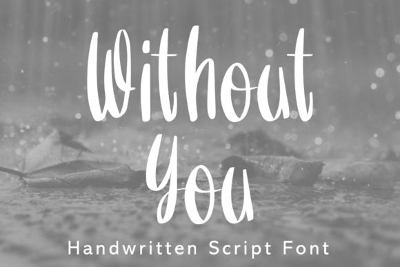 Without You Font Poster 1
