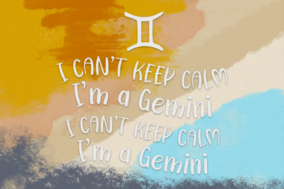 Witty Gemini Duo Font Poster 5
