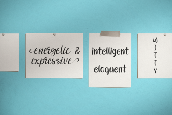 Witty Gemini Duo Font Poster 6