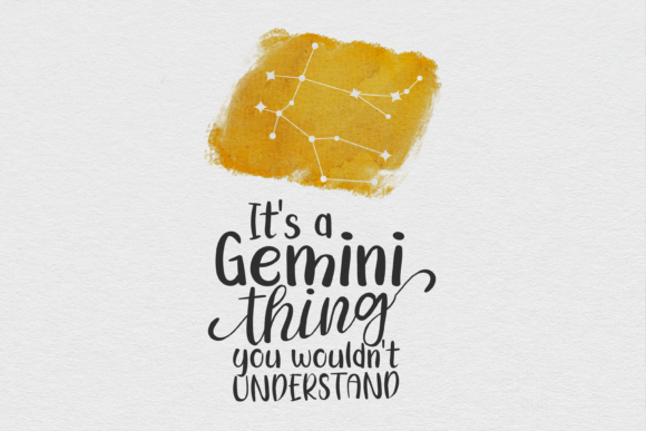 Witty Gemini Duo Font Poster 7