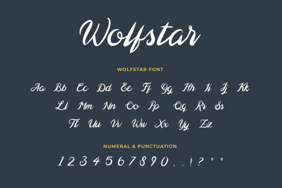 Wolfstar Font Poster 2