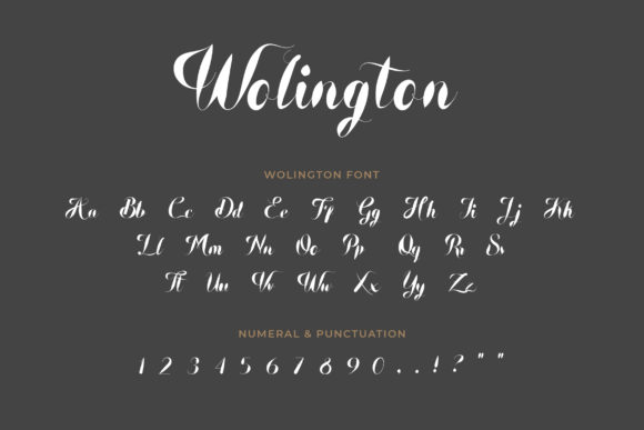 Wolington Font Poster 2