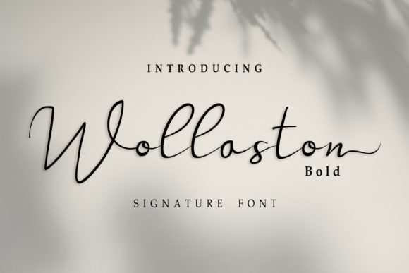 Wollaston Font Poster 1