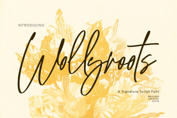Wollyroots Font Poster 1