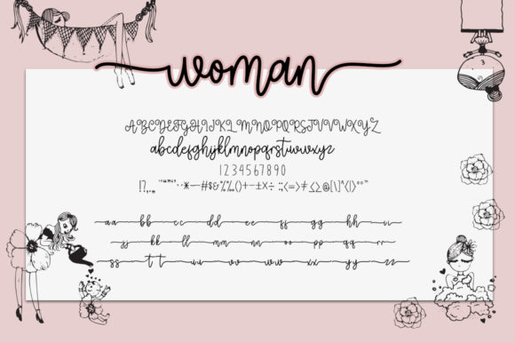 Woman Beauty Font Poster 7