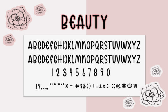 Woman Beauty Font Poster 8